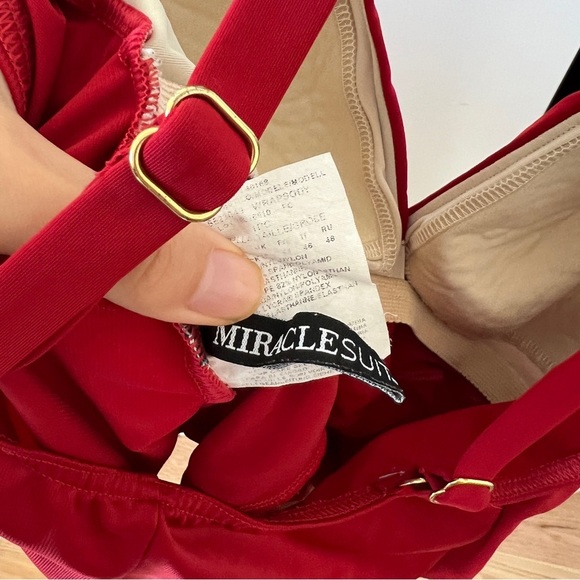 Miraclesuit Wrapsody One Piece Cayenne Red - Picture 9 of 12